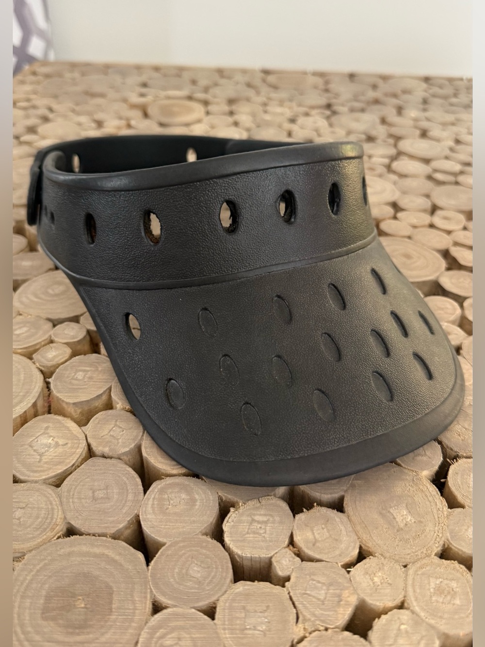 Men's Black Ventilated Foam Sun Visor